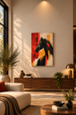 Wild Majesty – Premium Abstract Horse Canvas Wall Art - X21