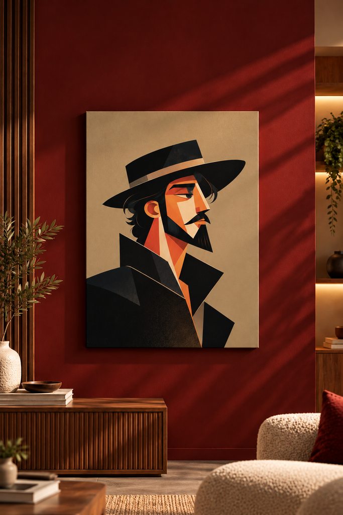 The Midnight Maverick | Geometric Canvas Art - X11