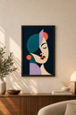 Abstract Muse | Modern Geometric Framed Poster - X12