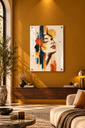 Golden Muse – Premium Abstract Acrylic Wall Art - X17